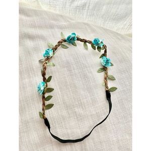 Dainty Blue rose headband